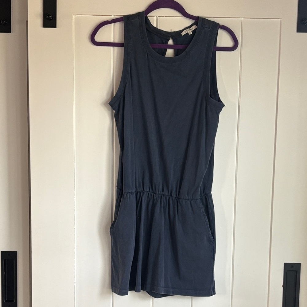 Z Supply Navy Blue Sleeveless Midi Dress